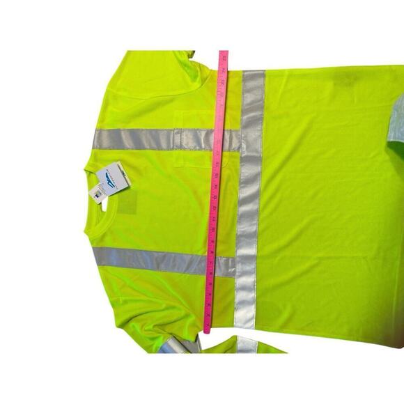 Tri-Mountain Reflective T-Shirt Size L Yellow/Silver NWT - Picture 6 of 8